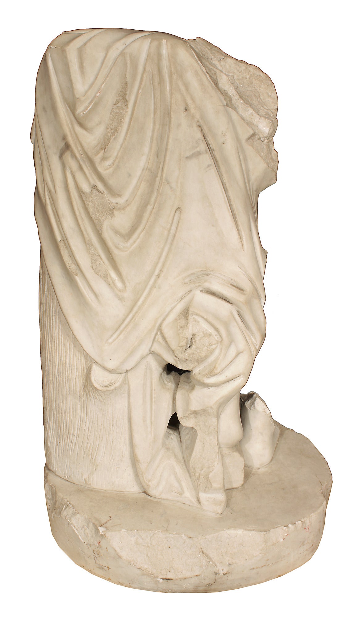 19th Century Italian White Carrara Marble Statue For Sale at 1stdibs