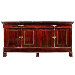 An Early 19th Century French 1st Empire Period Crouch Mahogany and Ormolu Buffet