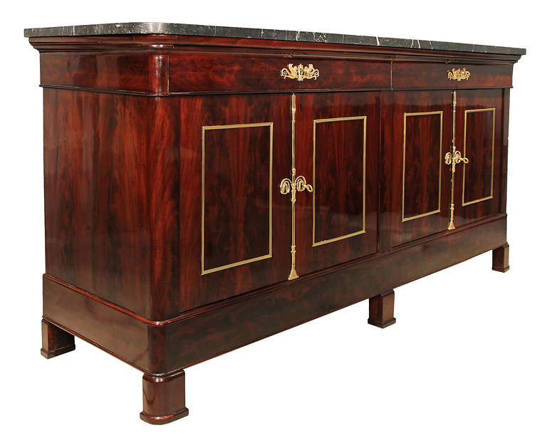 First Empire An Early 19th Century French 1st Empire Period Crouch Mahogany and Ormolu Buffet