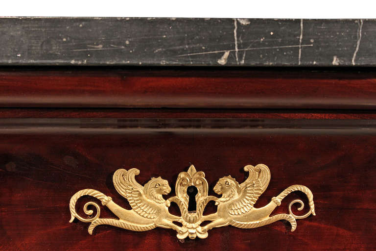 An Early 19th Century French 1st Empire Period Crouch Mahogany and Ormolu Buffet 2