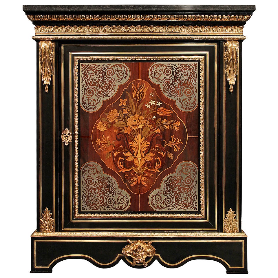 A French Mid 19th Century Louis XIV Style Boulle Cabinet