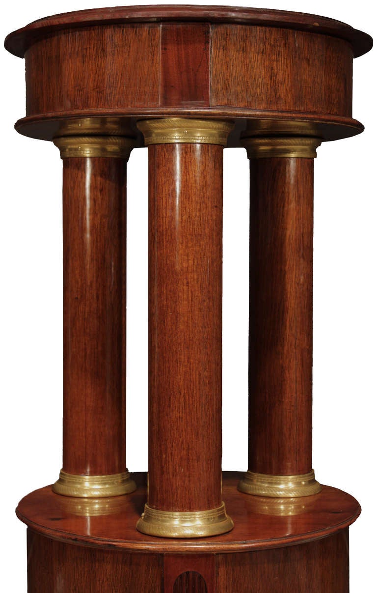 Pair of French Mid19th Century Empire Style Mahogany and Ormolu