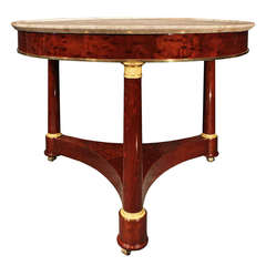 French 19th Century Neoclassical Style Mouchette and Mahogany Center Table 12