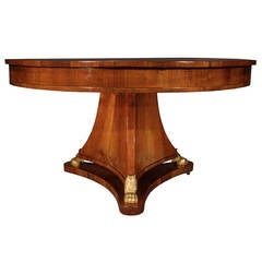 Italian 18th Century Neoclassical Walnut and Giltwood Center Table 1