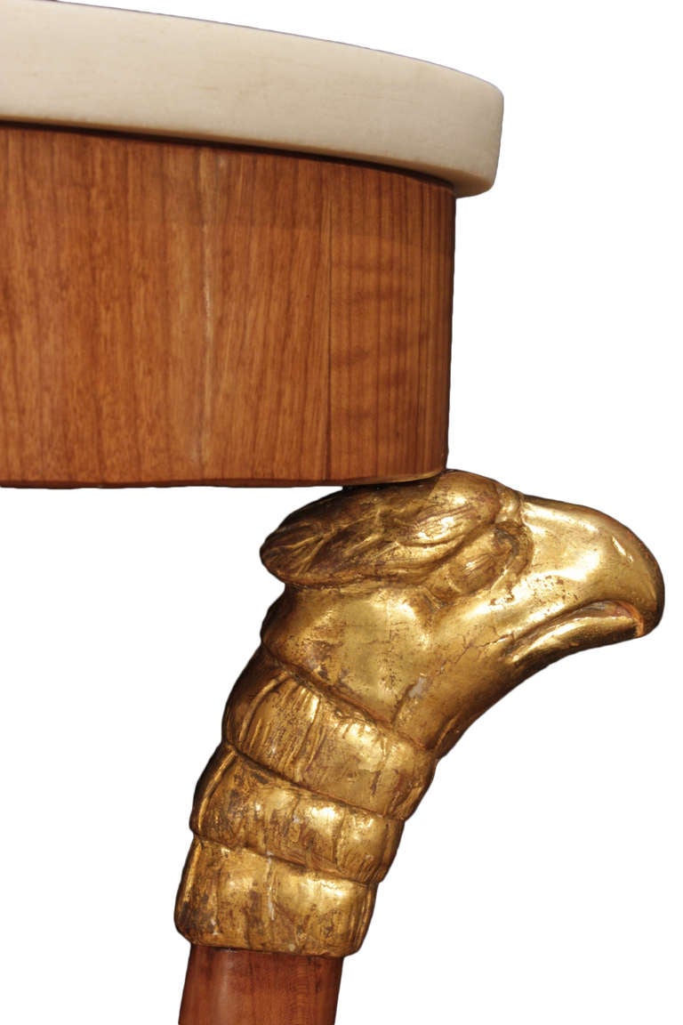 Pair Of Early 19th Century Baltic Elongated Cherry Pedestals.