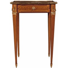 Antique French Louis XVI Period Tulipwood and Kingwood Table Écritoire