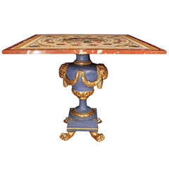 Italian Early 19th Century Pietra Dura Marble Center Table 2