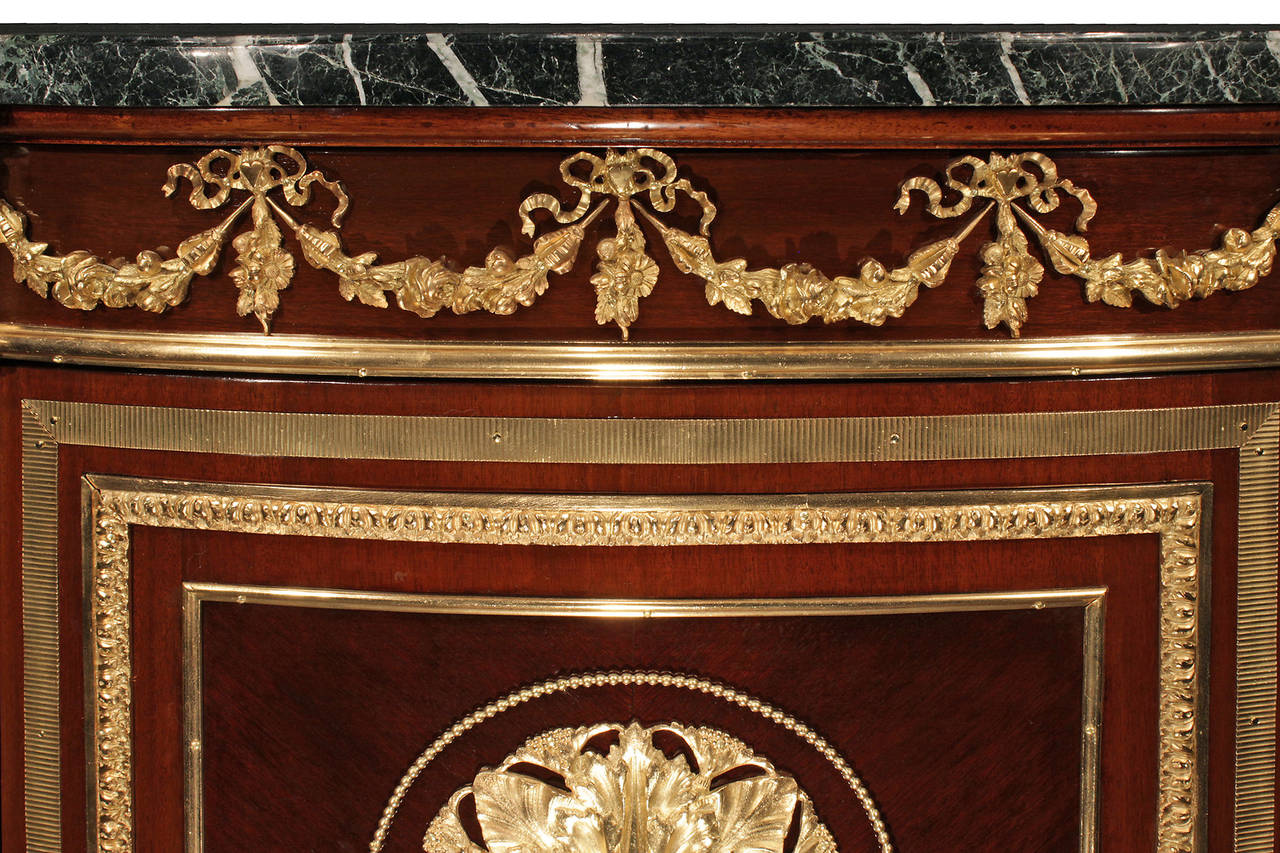 French 19th Century Louis XVI Style Mahogany and Ormolu Commode à Une Porte 2