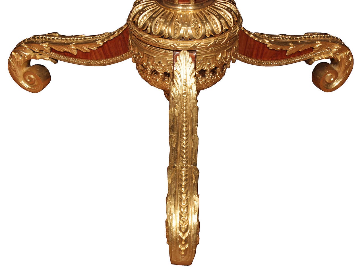 French 19th Century Louis XVI Style Walnut and Ormolu Side Table