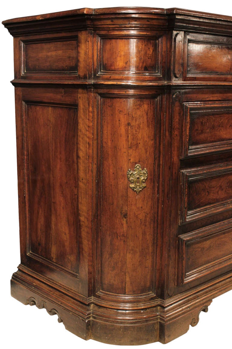 An Italian Mid 18th Century, Circa 1740, Walnut Commode From Naples For