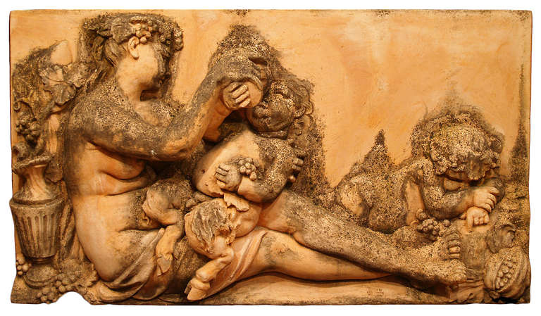 Set of Four Mid-19th Century, Italian, Hand-Carved Terra Cotta Plaques 6