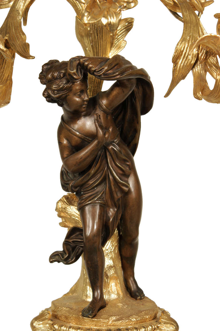 Candélabres français de la période Belle poque du XIXe siècle estampillés H. Picard