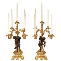 French 19th Century Belle Époque Period Candelabras Stamped H. Picard