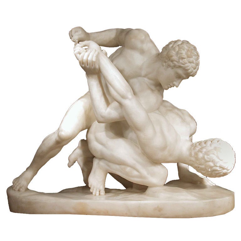 19th Century Italian, Large-Scale, Translucent Marble Sculpture