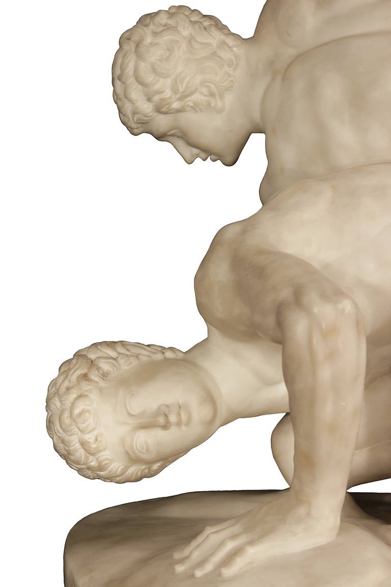 19th Century Italian, Large-Scale, Translucent Marble Sculpture 1