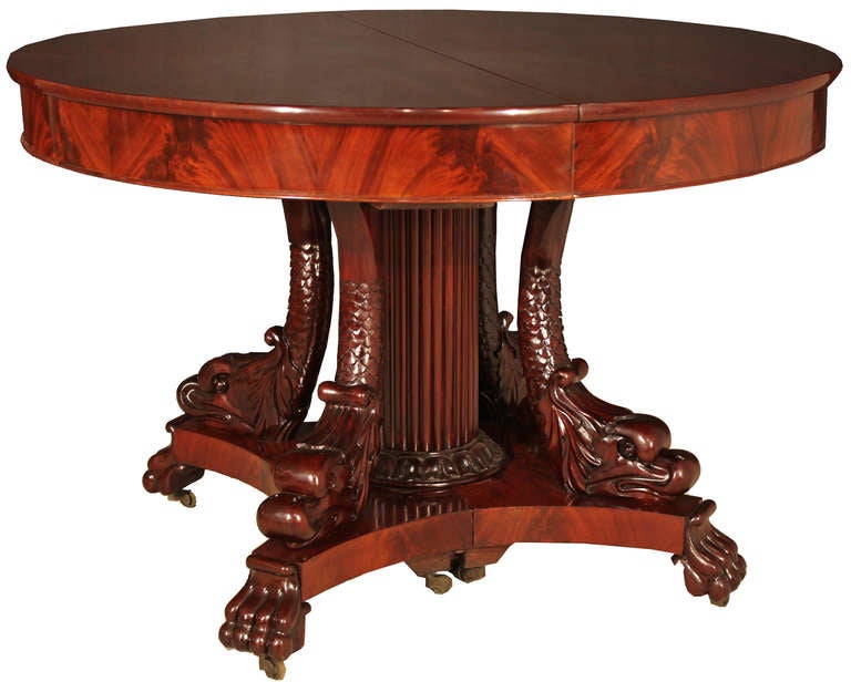 Italian 19th Century Neoclassical Style Mahogany Dining Table 2