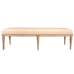French late 19th century Louis XVI st. bench