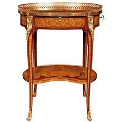 French 19th Century Transitional Style Side Table in the Manner of Topino