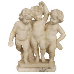19th century Italian alabaster sculpture