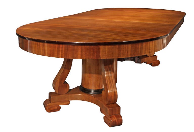 19th Century Biedermeier Dining Table For At 1stdibs An Exquisite Late 19th Century Biedermeier Dining Table The Is Raised On Scrolled Bun