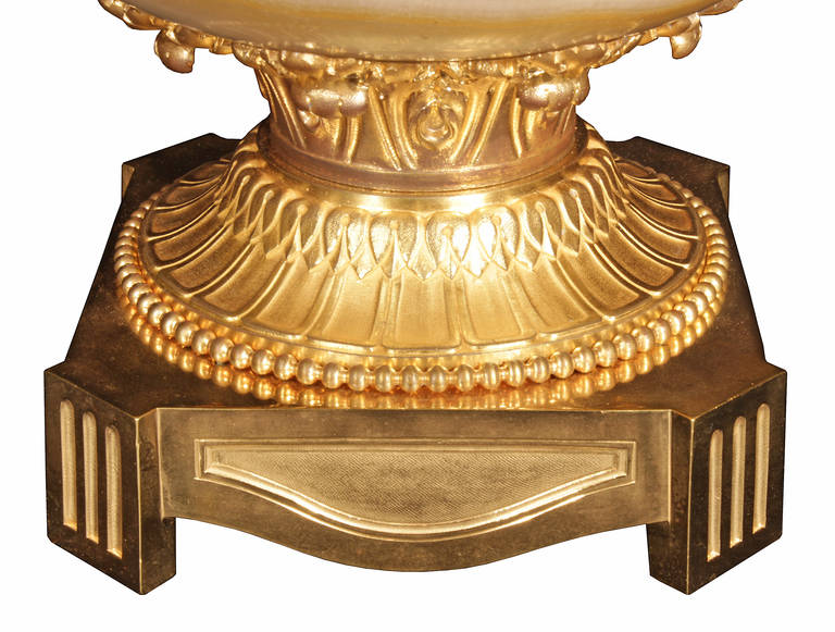 French 19th Century Neoclassical St. Onyx and Ormolu Urn 1