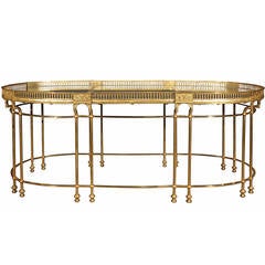 French 19th Century Neoclassical Style Ormolu and Mirrored Coffee Table