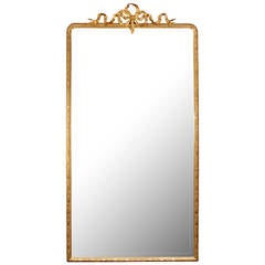 French 19th Century Louis XVI Style Giltwood Mirror