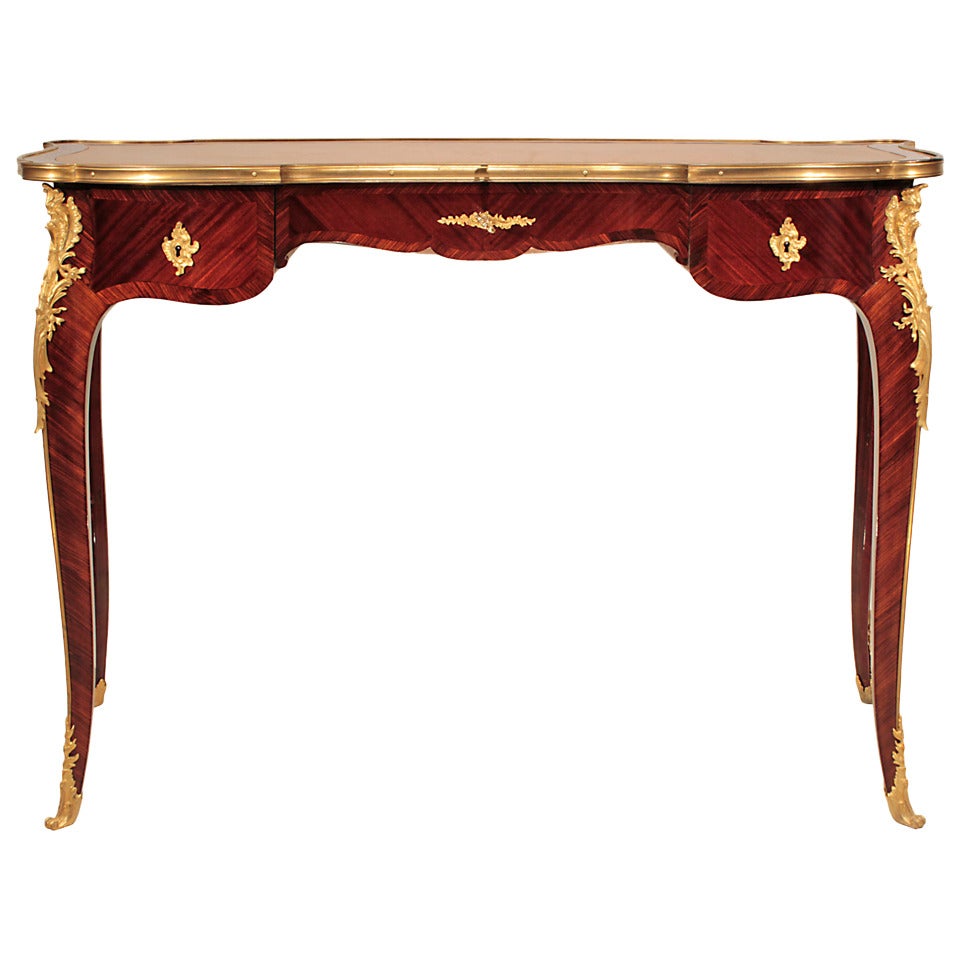 French 19th Century Louis XV Style Bureau Plat