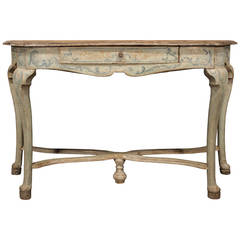 Italian Early 18th Century Louis XV Period Patinated Console Table