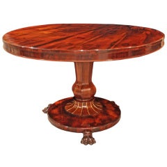 French 19th Century Louis Philippe Period Rosewood Center Table