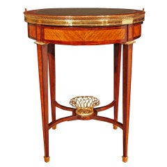 French mid 19th century tulipwood and kingwood adaptable side table
