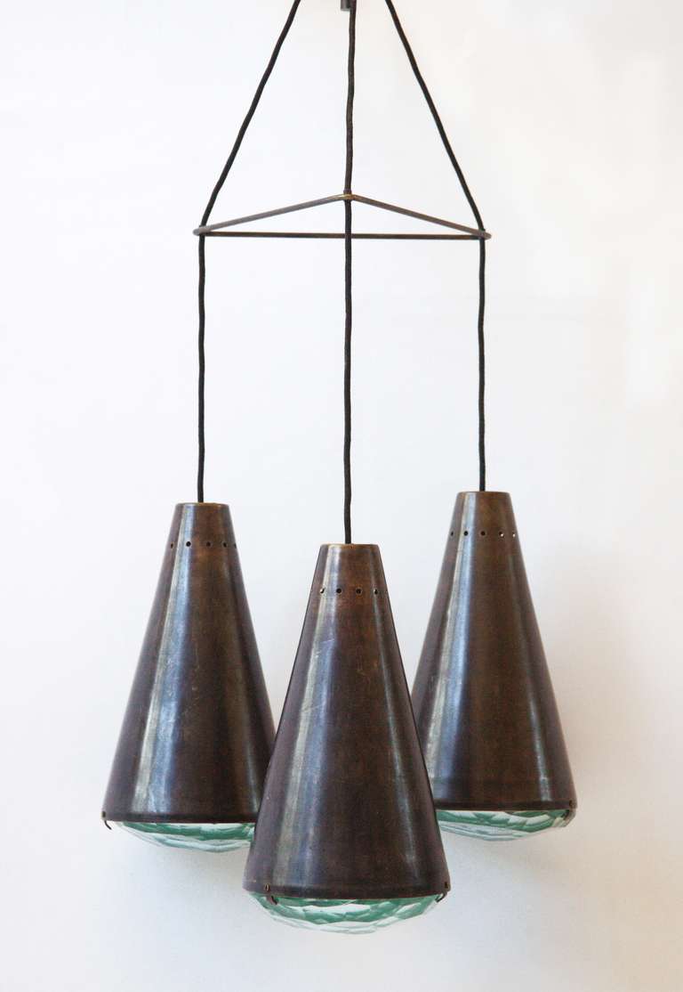 Modern Rare Max Iingrand Ceiling Lamp N. 2126 by Fontana Arte 1961 