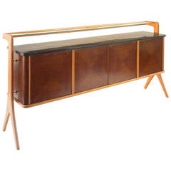 Vittorio Dassi Sideboard, Four Doors, 1940