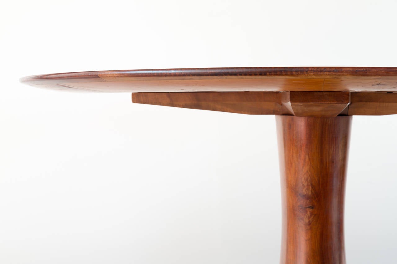 Modern Paolo Buffa Round Dining Table, 1950
