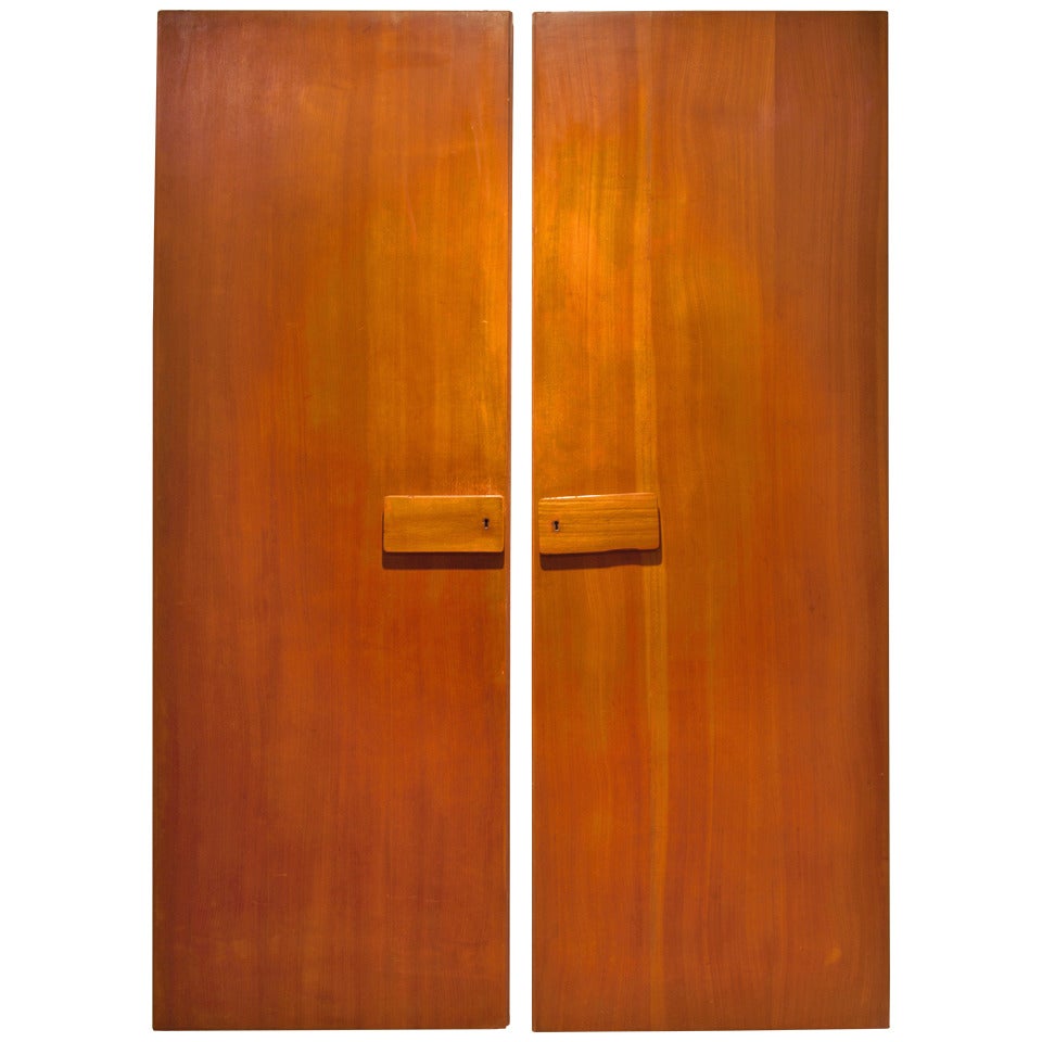 Rare Pair of Gio Ponti Wardrobe Doors, 1955
