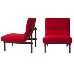 Pair of Ico and Luisa Parisi Lounge Chairs "869" by Cassina