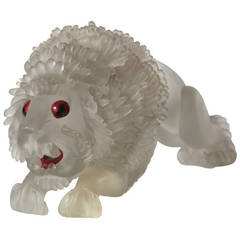 Extremely Rare Flavio Poli Glass Lion, 1930 8