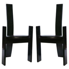 Set Of Two Golem Chairs By Vico Magistretti For Poggi