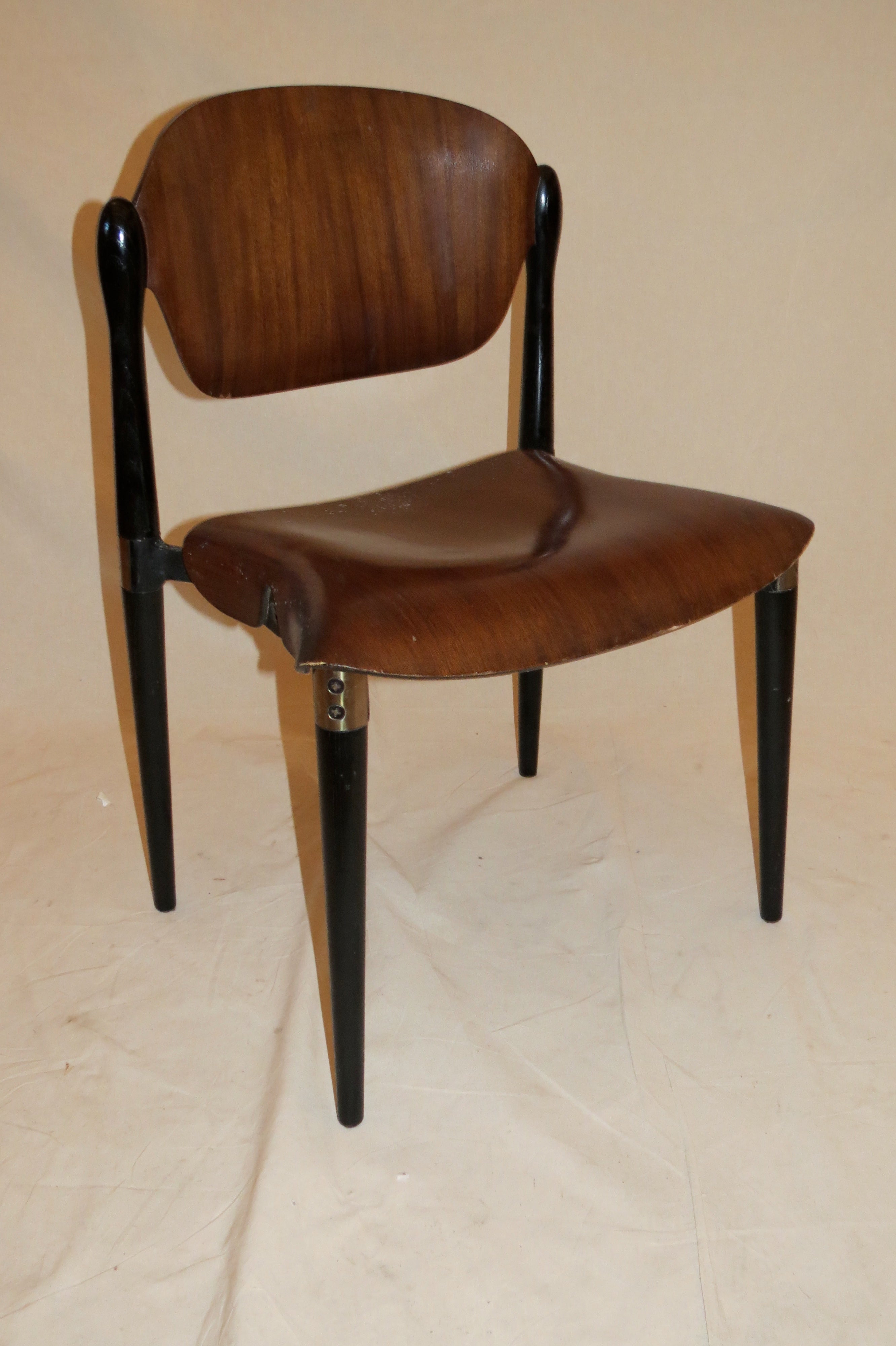 Pair Eugenio Gerli Chair By Tecno "S83"