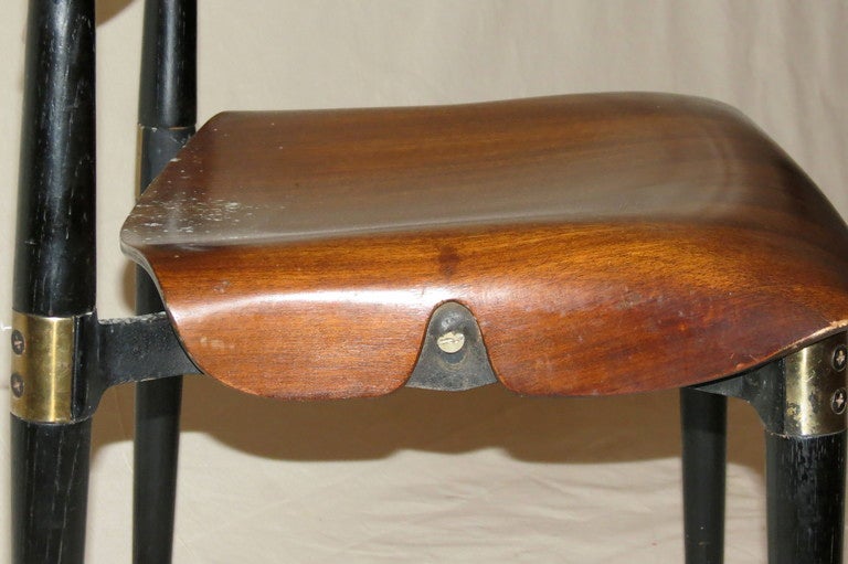 Italian Pair Eugenio Gerli Chair By Tecno 