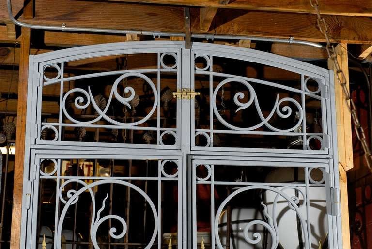 19th Century Parisian Wrought Iron and Bronze Entryway In Good Condition For Sale In Atlanta, GA
