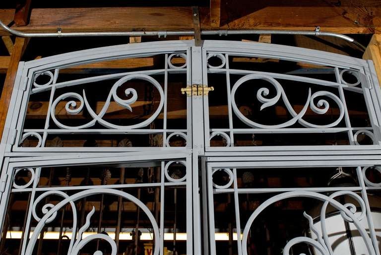 19th Century Parisian Wrought Iron and Bronze Entryway For Sale 1