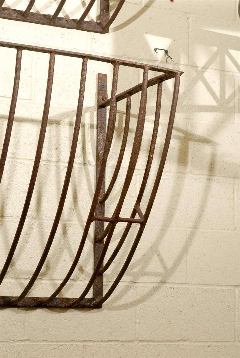 Early 20th Century French Wrought Iron Hay Manger for Horses from the Bourgogne Region For Sale 4