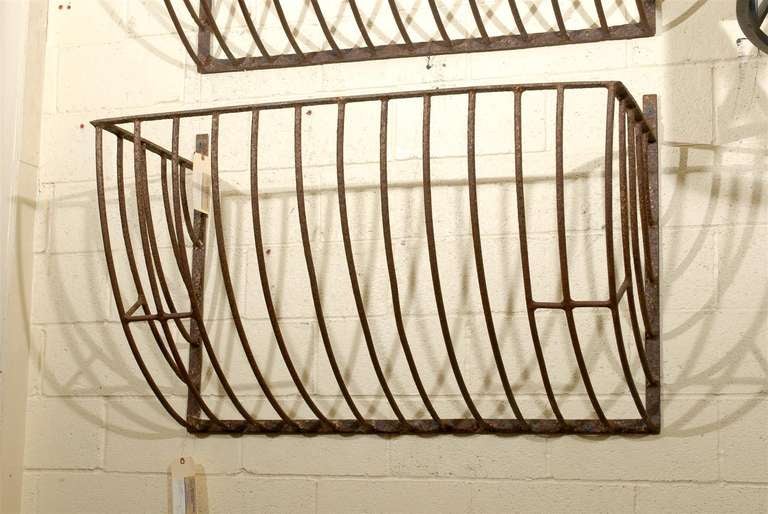 Early 20th Century French Wrought Iron Hay Manger for Horses from the Bourgogne Region For Sale 2