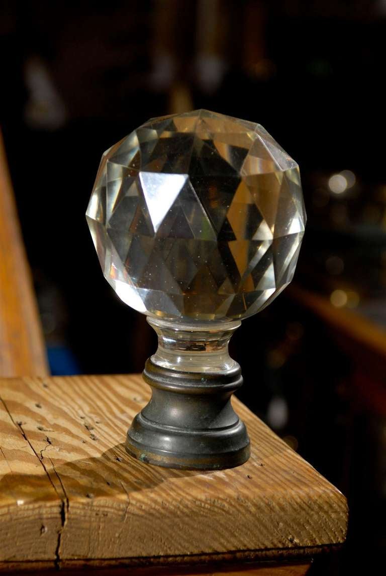 staircase finials glass