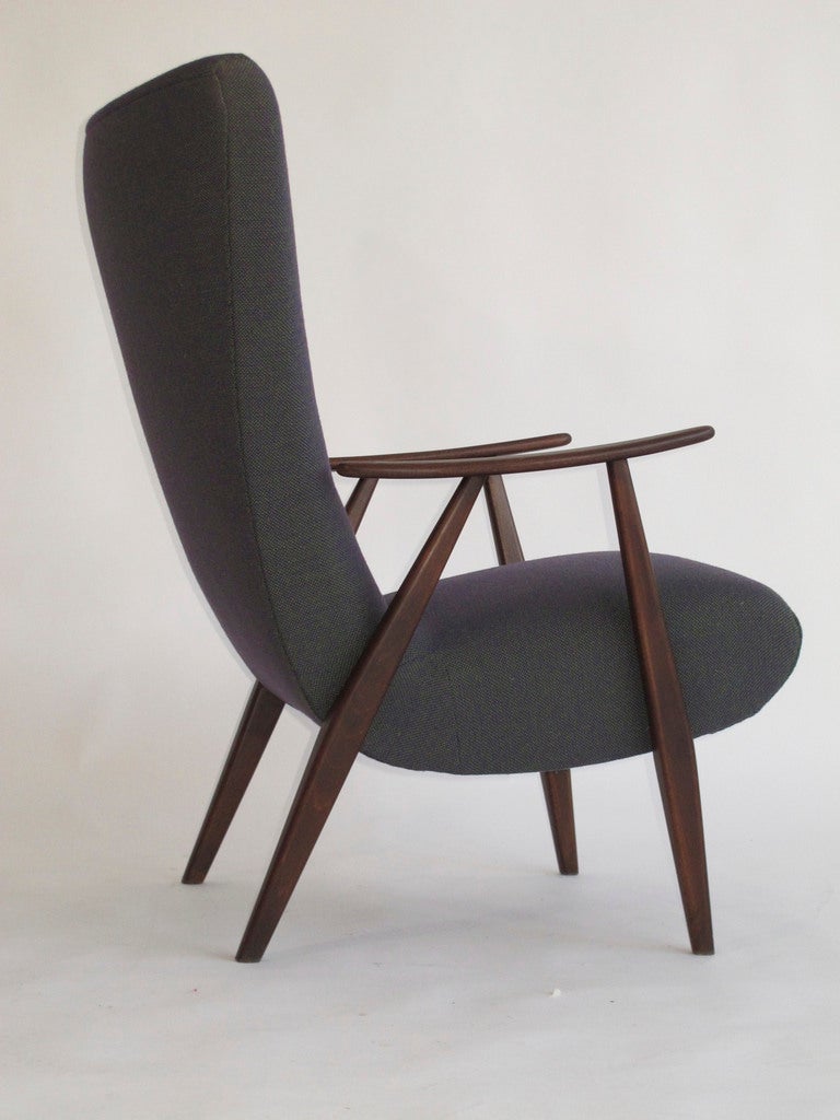 20th Century Scandinavian Modern Highback Lounge Chair