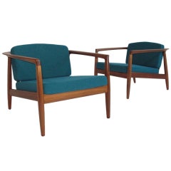 Folke Olhsson Danish Modern Lounge Chairs