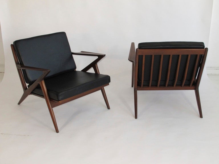 Poul Jensen for Selig Danish Lounge Chairs In Excellent Condition In Oakland, CA