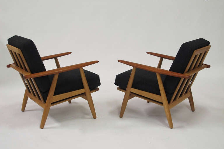 Mid-20th Century Hans Wegner Cigar Lounge Chairs