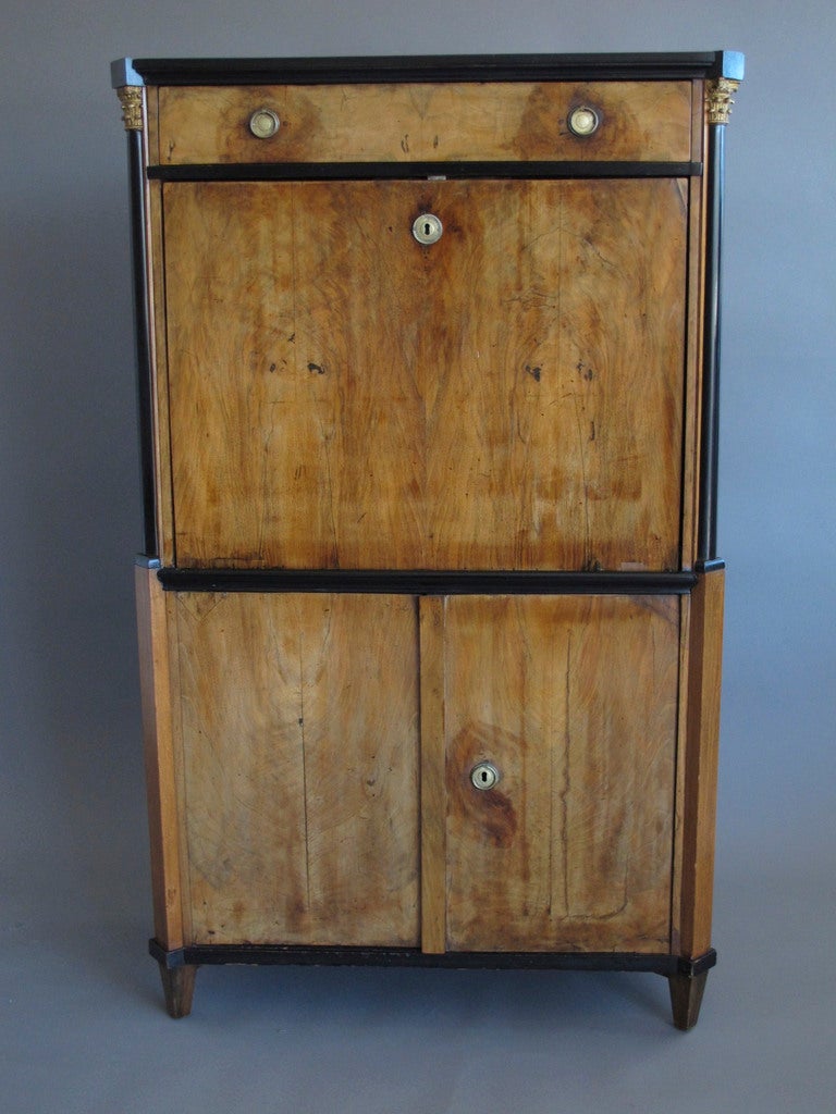 19th c. Biedermeier Secretaire a Abattant